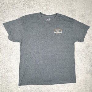 Realtree Ford Shirt Mens XL Gray Short Sleeve Truck Graphic Built‎ Tough Hunting